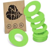 MySweetStitch - 10 x FreeStyle Libre 1 & 2 cerotti sensore, Ringpatch Ø 65mm, interno Ø 28mm, cerotto impermeabile, traspirante, delicato sulla pelle, Verde