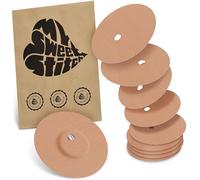 MySweetStitch - 10 x FreeStyle Libre 3 cerotti sensore, Overpatch rotondo Ø 60mm, con foro di ventilazione, cerotto impermeabile, traspirante, delicato sulla pelle, Beige