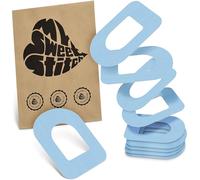 MySweetStitch - 10 x Omnipod cerotti sensore, Ringpatch Ø 95 x 72mm, cerotto impermeabile, traspirante, delicato sulla pelle, Ice Blue