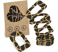 MySweetStitch - 10 x Omnipod cerotti sensore, Ringpatch Ø 95 x 72mm, cerotto impermeabile, traspirante, delicato sulla pelle, Savannah