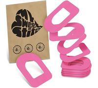 MySweetStitch - 10 x Omnipod cerotti sensore, Ringpatch Ø 95 x 72mm, cerotto impermeabile, traspirante, delicato sulla pelle, Rosa