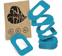 MySweetStitch - 10 x Omnipod cerotti sensore, Ringpatch Ø 95 x 72mm, cerotto impermeabile, traspirante, delicato sulla pelle, Petrolio
