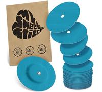 MySweetStitch - 25 x FreeStyle Libre 1 & 2 cerotti sensore, Overpatch rotondo Ø 65mm, con foro di ventilazione, cerotto impermeabile, traspirante, Petrolio