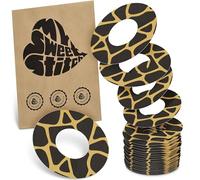 MySweetStitch - 25 x FreeStyle Libre 1 & 2 cerotti sensore, Ringpatch Ø 65mm, interno Ø 28mm, cerotto impermeabile, traspirante, delicato sulla pelle, Savannah