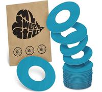 MySweetStitch - 25 x FreeStyle Libre 1 & 2 cerotti sensore, Ringpatch Ø 65mm, interno Ø 28mm, cerotto impermeabile, traspirante, delicato sulla pelle, Petrolio