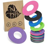MySweetStitch - 25 x FreeStyle Libre 1 & 2 cerotti sensore, Ringpatch Ø 65mm, interno Ø 28mm, cerotto impermeabile, traspirante, delicato sulla pelle, Rainbow