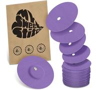 MySweetStitch - 25 x FreeStyle Libre 3 cerotti sensore, Overpatch rotondo Ø 60mm, con foro di ventilazione, cerotto impermeabile, traspirante, delicato sulla pelle, Viola