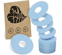MySweetStitch - 25 x KatheterPatch, cerotti sensore con forte tenuta, cerotto sensor per set di infusione per microinfusore (es. MiniMed, T:slim e Medtronic Guardian), cerotto impermeabile, Ice Blue