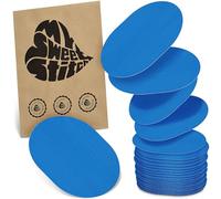 MySweetStitch - 25x Cerotti sensore universale ovale, cerotto di fissaggio per FreeStyle Libre 3, Dexcom G7, Omnipod e altri, impermeabile, traspirante, delicato sulla pelle, Blu