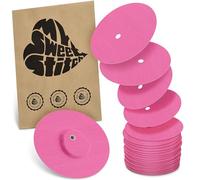 MySweetStitch | Cerotti per Dexcom G7 con FORO DI VENTILAZIONE | Impermeabili, traspiranti e delicati sulla pelle | Made in Germany | Esterno Ø 65mm, interno Ø 4mm | Pink | 25 pezzi