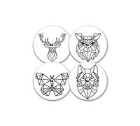 MySweetStitch FreeStyle Libre 1 & 2 sensore, set di 4 adesivi Mini Tattoo con foro di ventilazione, Made in Germany