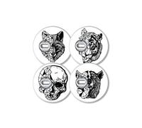 MySweetStitch FreeStyle Libre 3 sensore, set di 4 adesivi Tattoo con foro di ventilazione, Made in Germany