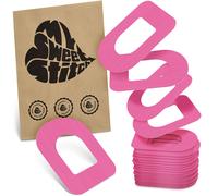 MySweetStitch - 25 x Omnipod cerotti sensore, Ringpatch Ø 95 x 72mm, cerotto impermeabile, traspirante, delicato sulla pelle, Rosa