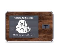 MySweetStitch | Tandem t:slim X2 Sticker | Wood Dark | Made in Germany