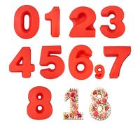 MytaYt 9 Pezzi Rosso Stampo per Torta Stampi per Torte Stampi con Forme Particolari Stampo Torta per Matrimonio Compleanno Anniversario Torte per Glassa