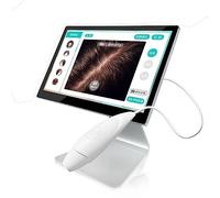 MytaYt Macchina per analizzare i capelli, scanner professionale per capelli, schermo grande ad alta definizione da 14,3 pollici, rilevamento 3 spettro, ingrandimento 200x, piattaforma di gestione