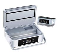 MytaYt Mini Portable Insulin Cooler Cool Box LED Display Medicine Refrigerator Drug Refrigerator 2-8°C for Travel Car Medicine Refrigerator (with Handle), Grey (Two Batteries)