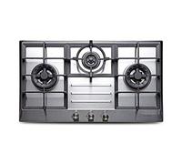 MytaYt4.0 KW Gas Hob Built-in 3 Flame Gas Stove Stainless Steel Hob Gas Hob with Thermocouple Protection 30 x 18 Inches