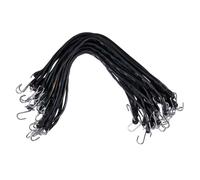 Mytee Products (50 pezzi) Cinghie elastiche regolabili per teloni in EPDM da 30"" con gancio a S - Resistenti all'acqua e ai raggi UV - Cinghie pe