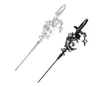 Myth of The Moon Ear Hook Needle Piercing Earring, Star Moon Ear Wrap Crawler Hook Earrings, Creative Star Moon Earrings