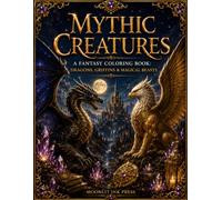 Mythic Creatures: A Fantasy Coloring Book: Dragons, Griffins & Magical Beasts