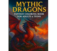 Mythic Dragons: Fantasy Coloring Book For Adults And Teens