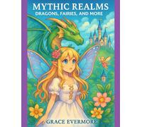 Mythic Realms: Dragons, Fairies, and More: Coloring book