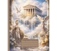 Mythical Adventures of Ancient Greece: Greek Mythology-Inspired Notebook with Ancient Statues, Temples & Golden Classical Art | Wide Ruled | 7.5 x 9.25 in | 120 Pages