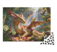 Mythical Beast Puzzle 1000 Pezzi Carta Spessa Dettagliato Per Adultidifficil Non Tossico Dragon Collezion Puzzle Per Famiglia 52x38cm/1000pcs
