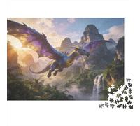 Mythical Beast Puzzle 1000 Pezzi Carta Spessa Dettagliato Per Adultidifficil Non Tossico Dragon Per Famiglie Regalo 70x50cm/1000pcs