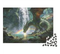 Mythical Beast Puzzle 1000 Pezzi Carta Spessa Dettagliato Per Adultidifficil Non Tossico Dragon Per Famiglie Puzzle Per Famiglia 52x38cm/1000pcs