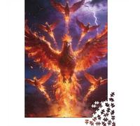 Mythical Beast Puzzle 1000 Pezzi Carta Spessa Dettagliato Per Adultidifficil Non Tossico Phoenix Per Famiglie Idea Regalo 52x38cm/1000pcs