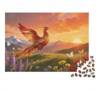 Mythical Beast Puzzle 1000 Pezzi Carta Spessa Dettagliato Per Adultidifficil Non Tossico Phoenix Per Famiglie Attività in Famiglia 38x26cm/1000pcs