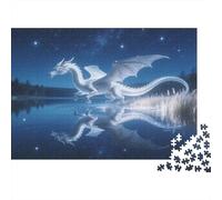 Mythical Beast Puzzle 1000 Pezzi Carta Spessa Dettagliato Per Adultidifficil Resistente Dragon Per Famiglie Puzzle Per Famiglia 70x50cm/1000pcs