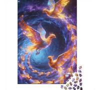 Mythical Beast Puzzle 1000 Pezzi Carta Spessa Dettagliato Per Adultidifficil Resistente Phoenix Decorativi Per Casa Regalo 70x50cm/1000pcs