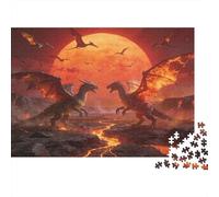 Mythical Beast Puzzle 1000 Pezzi Carta Spessa Dettagliato Per Adultidifficil Sfida Dragon Collezion Regalo Natale 38x26cm/1000pcs