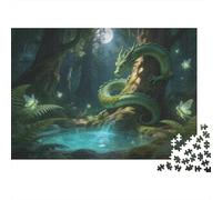 Mythical Beast Puzzle 1000 Pezzi Carta Spessa Dettagliato Per Adultidifficil Sfida Dragon Per Famiglie Puzzle Per Famiglia 52x38cm/1000pcs