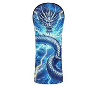 Mythical Blue Chinese Dragon - Set di copri mazza da golf, impermeabile, con targhetta numerica, per boschi e conducenti, fairway, ibridi, per uomini