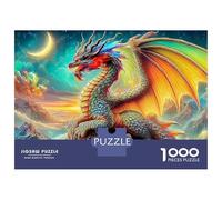 Mythical Creatures 1000 Pezzi Puzzle Divertente Decorazione Per La Casa Colorful Fantasy Dragon Puzzle Stimolare La Creatività Per Regali 70x50cm/1000pcs