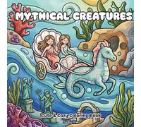 Mythical Creatures Coloring Book: Cute & Cozy Greek Mythology Coloring Book Featuring Legendary Creatures and Relaxing Fantasy Artwork