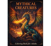 Mythical Creatures Coloring Book for Adults: Dragons, Phoenix, Unicorn, Mermaid & More: 50 Relaxing Fantasy Designs | Dragons, Phoenix, Unicorns, ... Griffins & More | Stress Relief Coloring Book