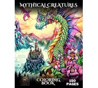 Mythical Creatures Grayscale Coloring Book: Fantasy & Enchanted Legendary Creatures, Dragons, Fairies, Elves, Haunted Forest Beings & Magical Animals ... coloring pages for adults and stress relief