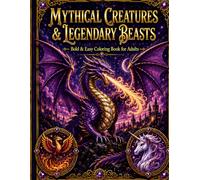 Mythical Creatures & Legendary Beasts: 50 Bold & Easy Fantasy Coloring Pages for Adults