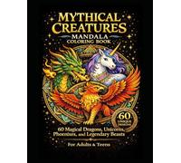Mythical Creatures Mandala Coloring Book: 60 Magical Dragons, Unicorns, Phoenixes, and Legendary Beasts with Relaxing Mandala Designs for Stress Relief