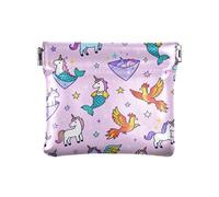 Mythical Creatures - Portamonete da donna, in pelle PU, portatile, accessorio da viaggio per uomo e donna