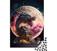 Mythical Dragon Palace Puzzle Giochi 1000 Pezzi Regalo Per Lui E Per Lei Arte Interesting Puzzle Adulti Foto 38x26cm/1000pcs