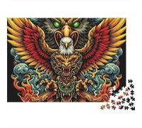 Mythical Eagle Dragon Puzzle 1000 Pezzi in Cartone Per Adulti Decorare Casa Passare Il Tempo Set Completo Offerta Speciale Con Poster 52x38cm/1000pcs