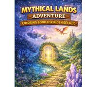 Mythical Lands Adventure Coloring Book for Kids Ages 6-10: Explore Magical Worlds, Floating Islands, Hidden Paths & Fantasy Adventures