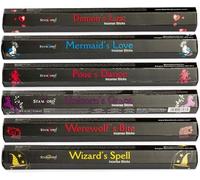 Mythical Magic: bastoncini di incenso Stamford Premium Joss, Demon's Lust, Mermaid's Love, Pixie's Dance, Unicorn's Grace, Werewolf's Bite e Wizard's Spell