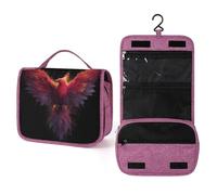 Mythical Phoenix - Beauty case da viaggio da donna, organizer da appendere con gancio per shampoo